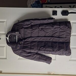 COPY - J Crew Black Quilted Long Line Down Puffer Winter Coat